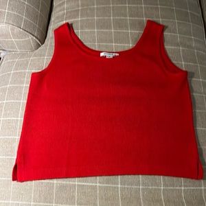 NWOT medium red shell matches pants in this closet. (Color= Medium-red pants)